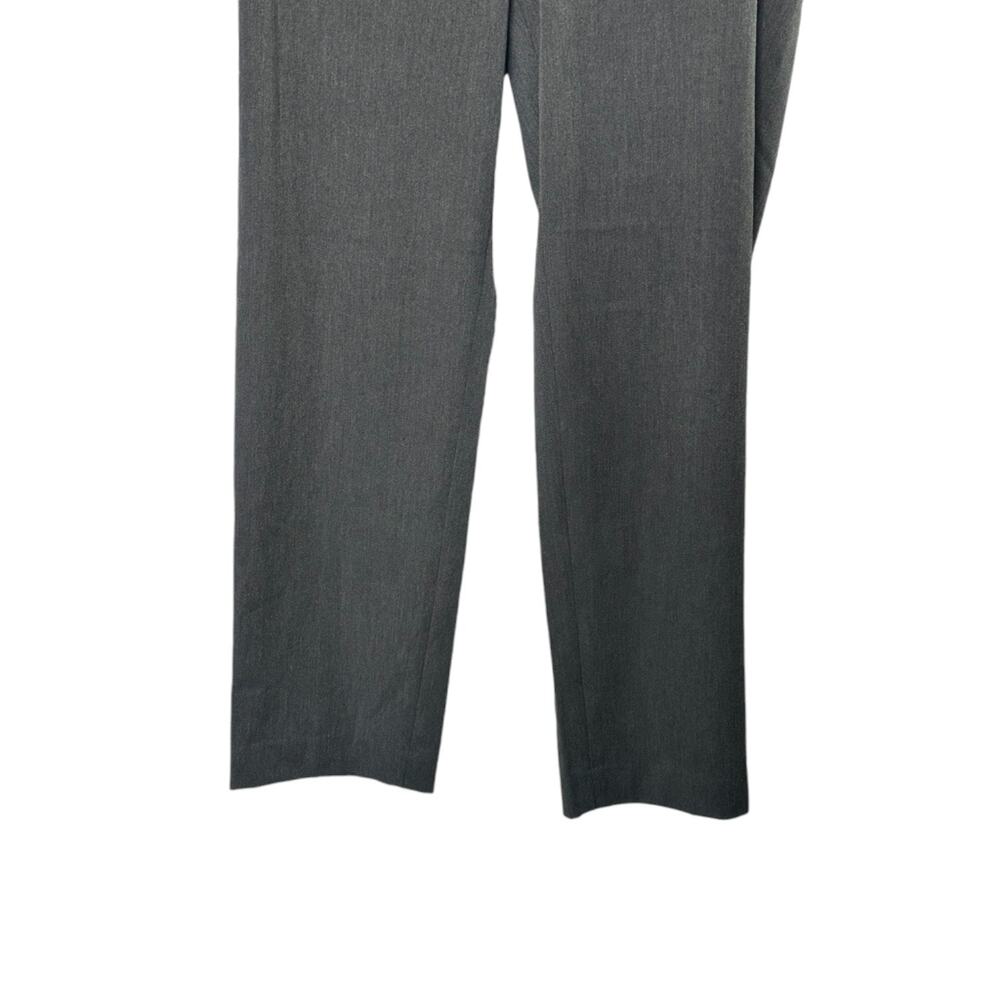 Talbots Charcoal Gray Heather Flat Front Slacks Pants Women's Size 14 - Picture 3 of 6